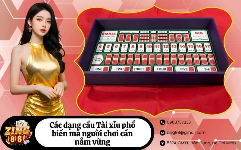 Các dạng cầu Tài xỉu phổ biến mà người chơi cần nắm vững