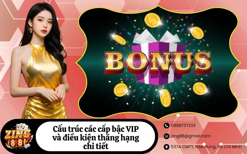 Cấu trúc các cấp bậc VIP và điều kiện thăng hạng chi tiết