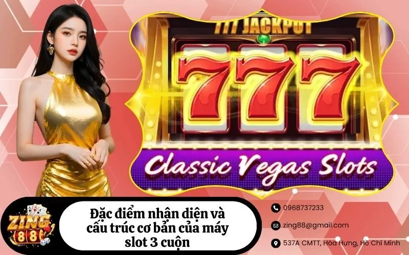 Đặc điểm nhận diện và cấu trúc cơ bản của máy slot 3 cuộn